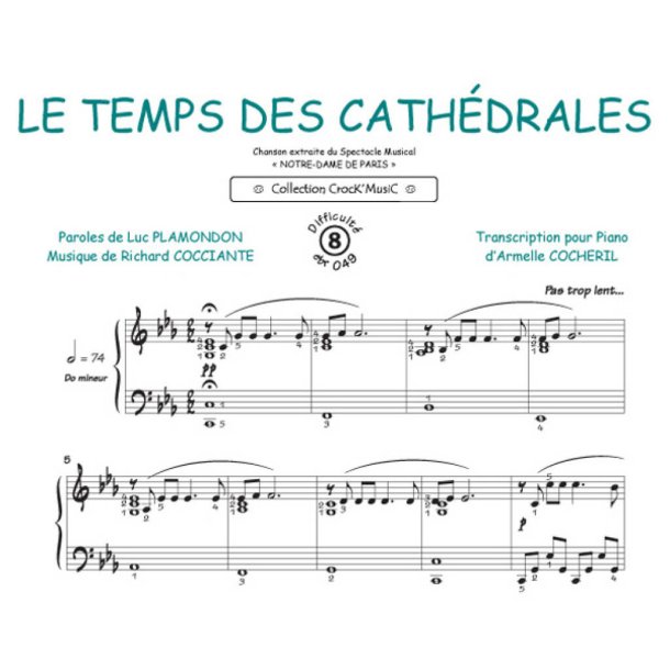 Le temps des cath&eacute;drales : Collection Crock'Music