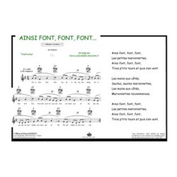 Ainsi font font : Comptine