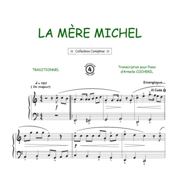 C'est la m&egrave;re Michel : Comptine
