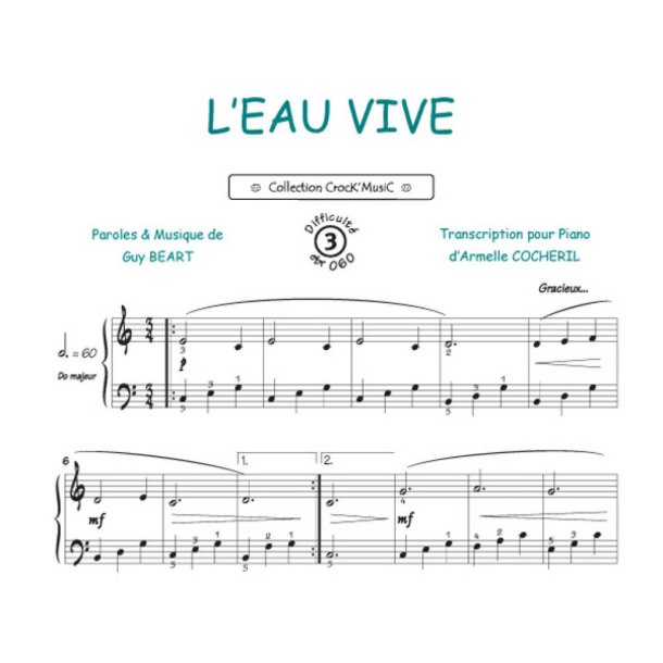 L'eau Vive : Collection CrocK'MusiC