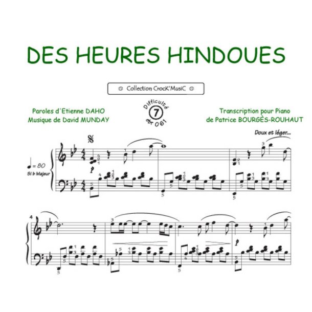 Des heures hindoues : Collection Crock'Music
