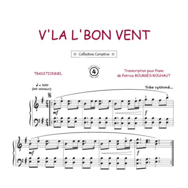 V'la le bon vent : Comptine