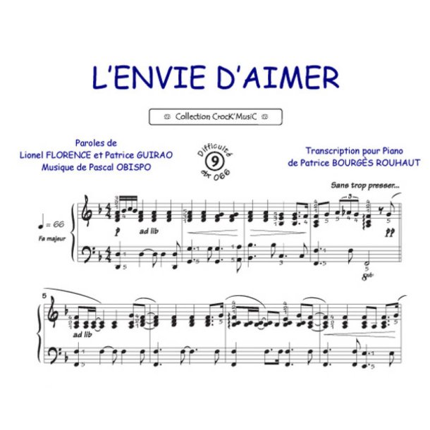 L'envie d'aimer : Collection Crock'Music