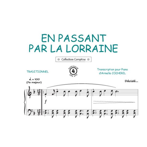 En passant par la Lorraine : Comptine