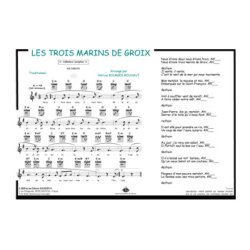 Les trois marins de Groix : Comptine