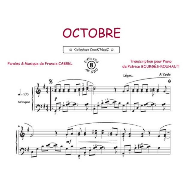 Octobre : Collection Crock'Music