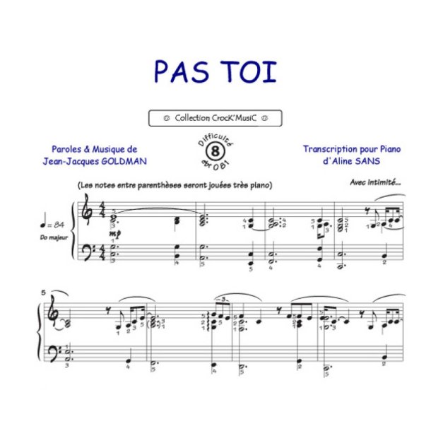Pas toi : Collection Crock'Music
