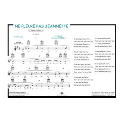 Ne pleure pas Jeannette : Comptine