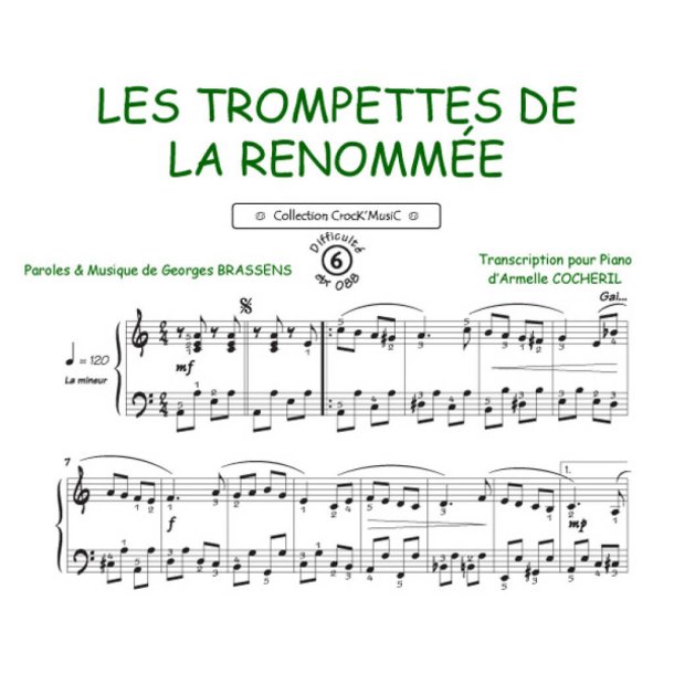 Les trompettes de la renomm&eacute;e : Collection Crock'Music
