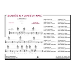 Mon p&egrave;re m'a donn&eacute; un mari : Comptine