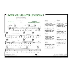 Savez-vous planter les choux : Comptine