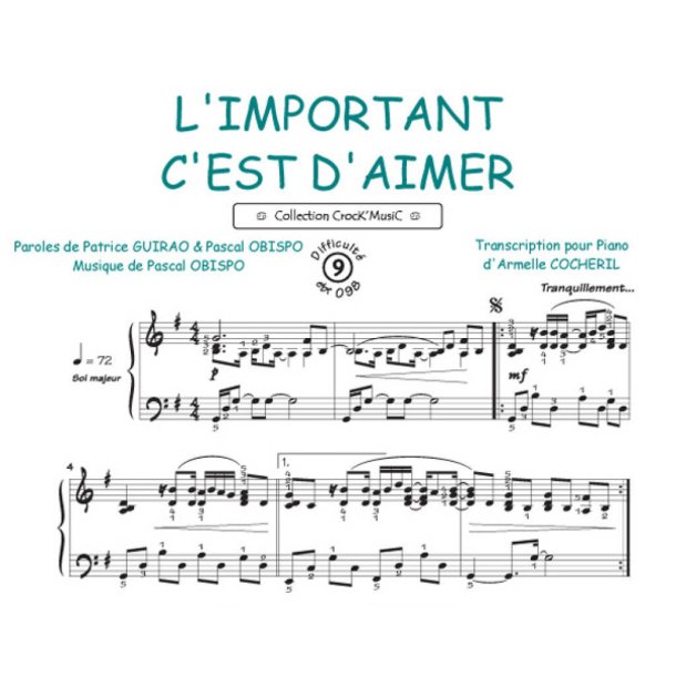 L'important c'est d'aimer : Collection Crock'Music