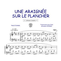 Une araign&eacute;e sur le plancher : Comptine