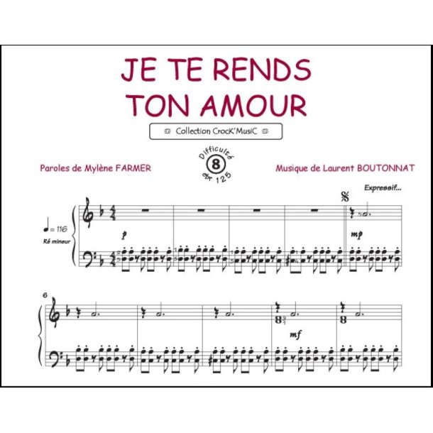 Je te rends ton amour : Collection Crock'Music