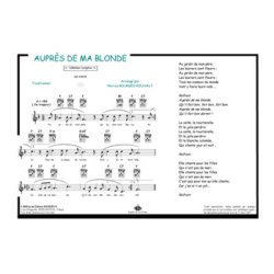 Aupr&egrave;s de ma blonde : Comptine
