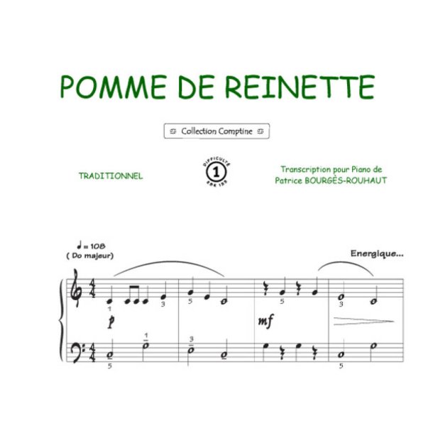 Pomme de Reinette : Comptine