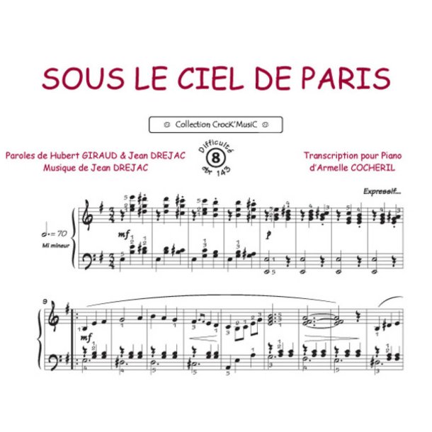Sous le ciel de Paris : Collection Crock'Music