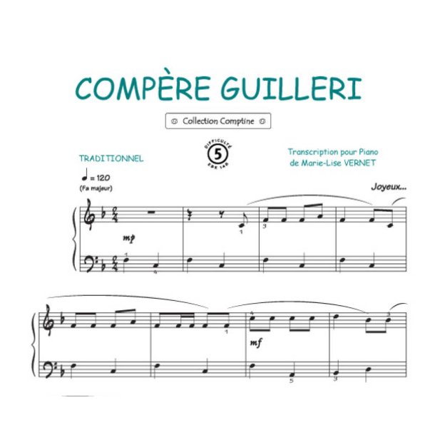 Comp&egrave;re Guilleri : Comptine