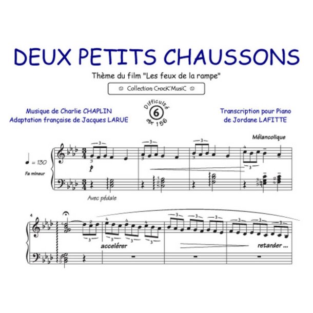 Deux petits chaussons : The Terry Theme from Limelight (Collection CrocK'MusiC)