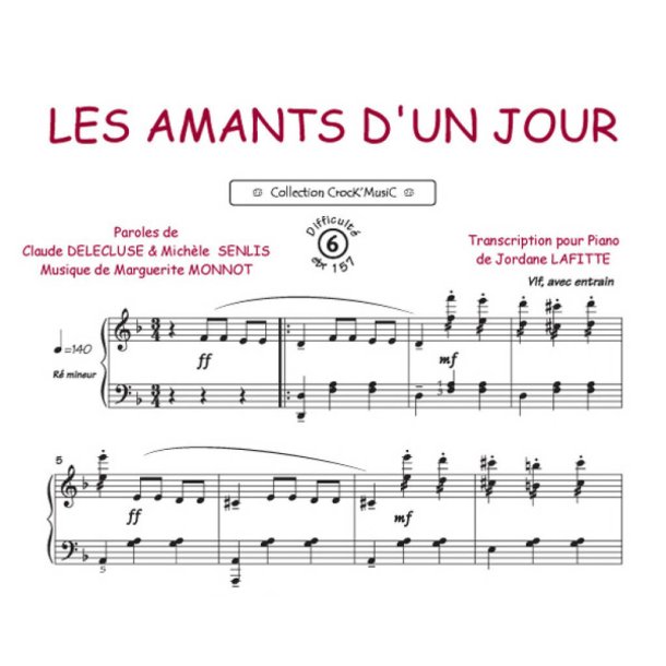 Les amants d'un jour : Collection Crock'Music