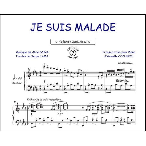 Je suis malade : Collection Crock'Music