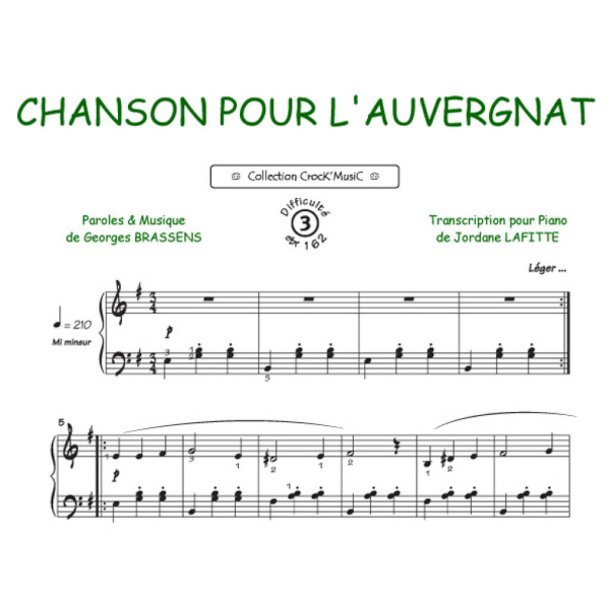 Chanson pour l'auvergnat