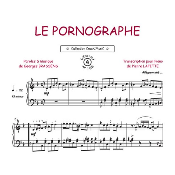 Le pornographe : Collection Crock'Music