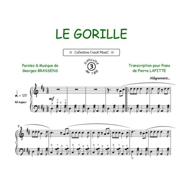 Le gorille : Collection Crock'Music