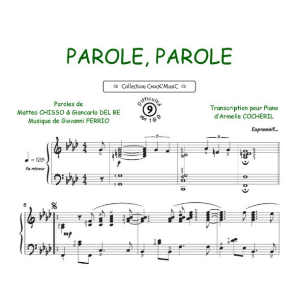Parole, Parole : Collection Crock'Music