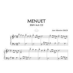 2 Menuets : BWV Anh 114 - BWV Anh 115 : Collection Anacrouse
