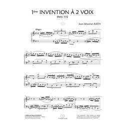 1&egrave;re Invention &agrave; 2 voix BWV 772 : Collection Anacrouse