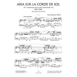 Aria sur la Corde de Sol BWV 1068 : Collection Anacrouse