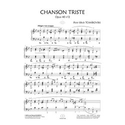 Chanson Triste Opus 40 N&deg;2 : Collection Anacrouse