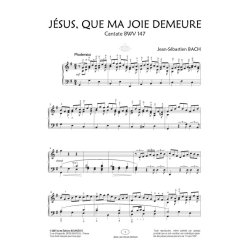 J&eacute;sus, que ma joie demeure Cantate BWV 147 : Collection Anacrouse
