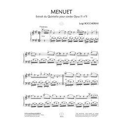 Menuet Opus 11 N&deg;5 : Collection Anacrouse