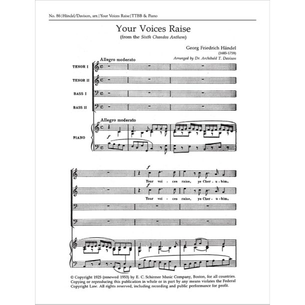 Chandos Anthem VI: Your Voices Raise