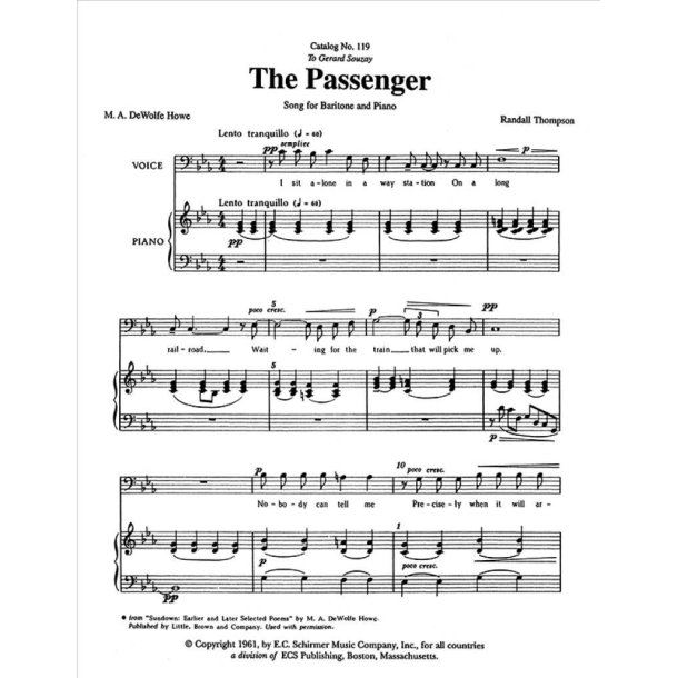Five Love Songs: 2. The Passenger