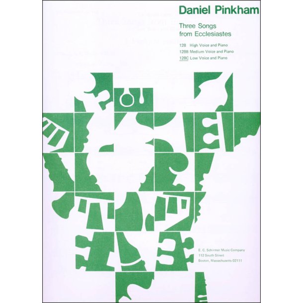 Three Songs from Ecclesiastes : Ecclesiastes 1, 2, 2, 22-3, 8, 15