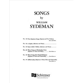 Three Songs on Elizabethan Texts