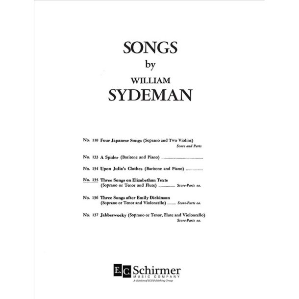 Three Songs on Elizabethan Texts