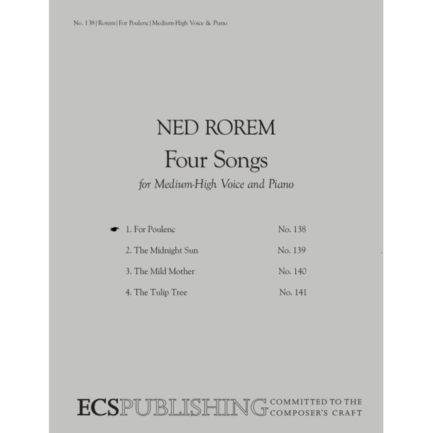Four Songs: No. 1. For Poulenc