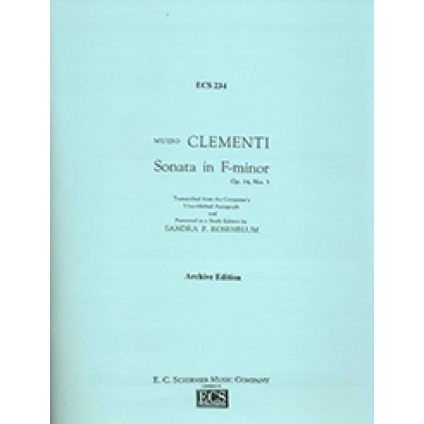 Sonata in F Minor, Op. 14/3