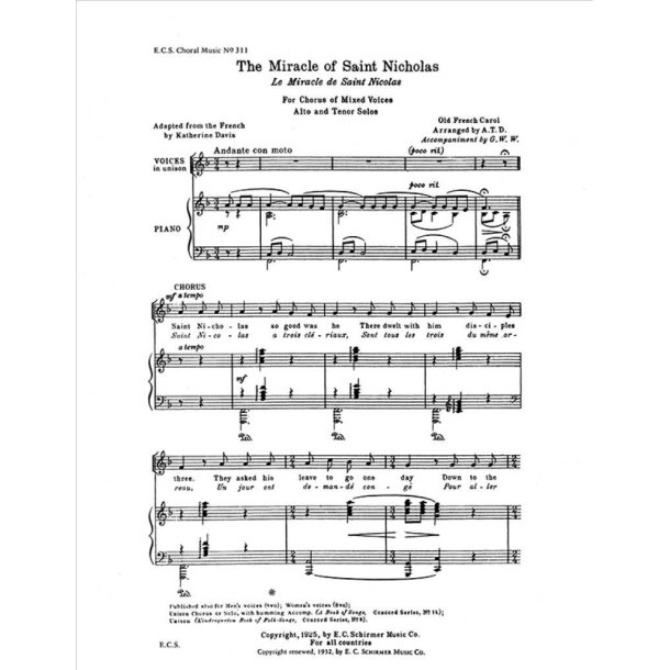 The Miracle of St. Nicholas : Le Miracle de Saint Nicolas