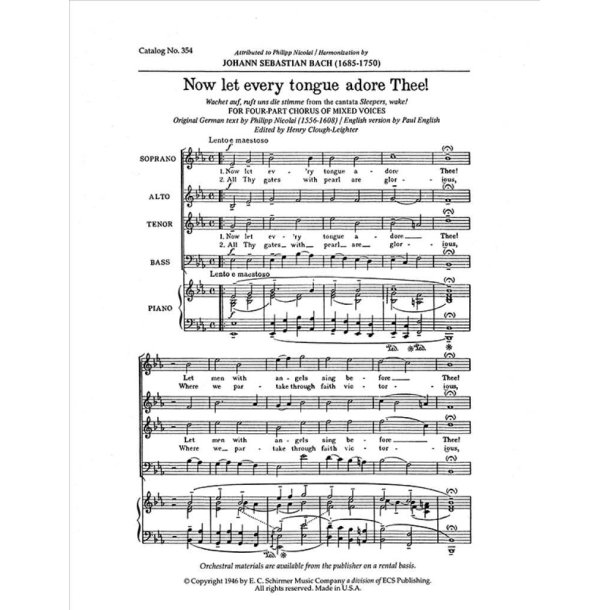 Cantata 140: Now Let Every Tongue Adore Thee!