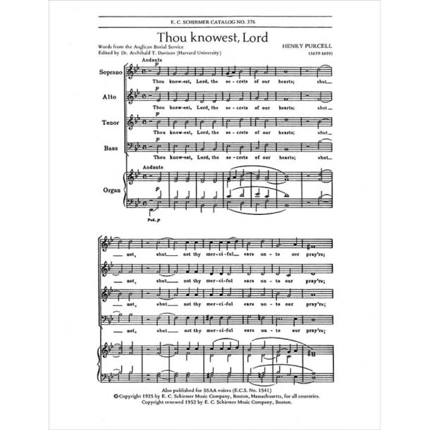 Thou Knowest, Lord
