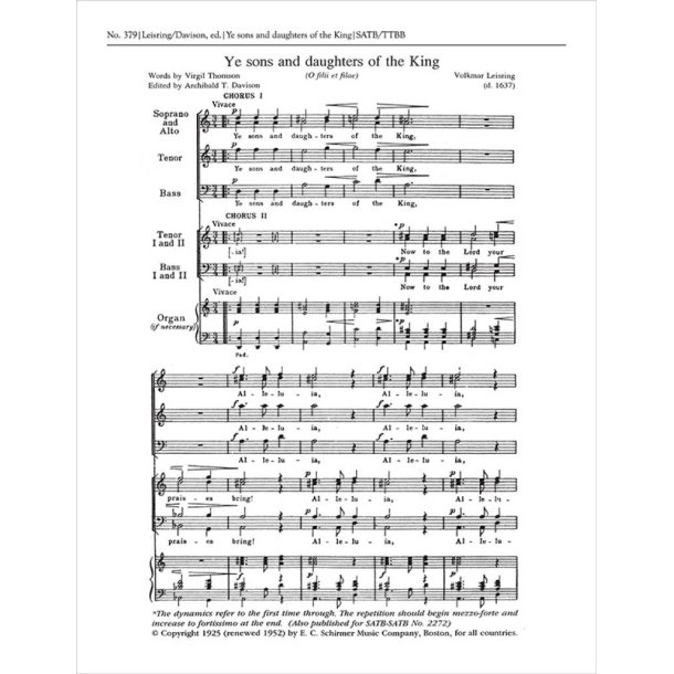 Ye Sons and Daughters of the King