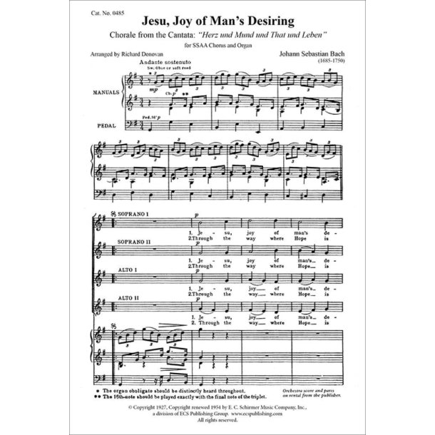 Jesu, Joy of Man's Desiring : BWV 147