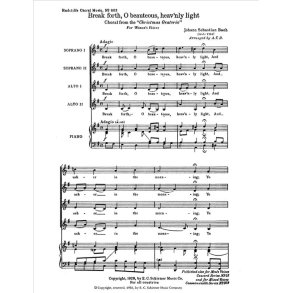 Christmas Oratorio, The : Break Forth, O Beauteous Heavenly Light, BWV 248