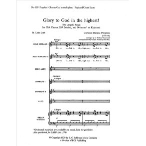 Glory to God in the Highest