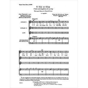 O filii et filiae : O Sons and Daughters